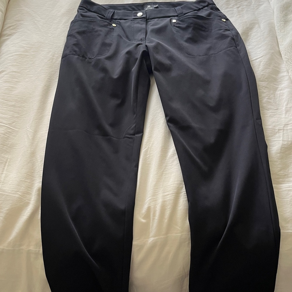 Daily Sports Black Pants with Silver Details